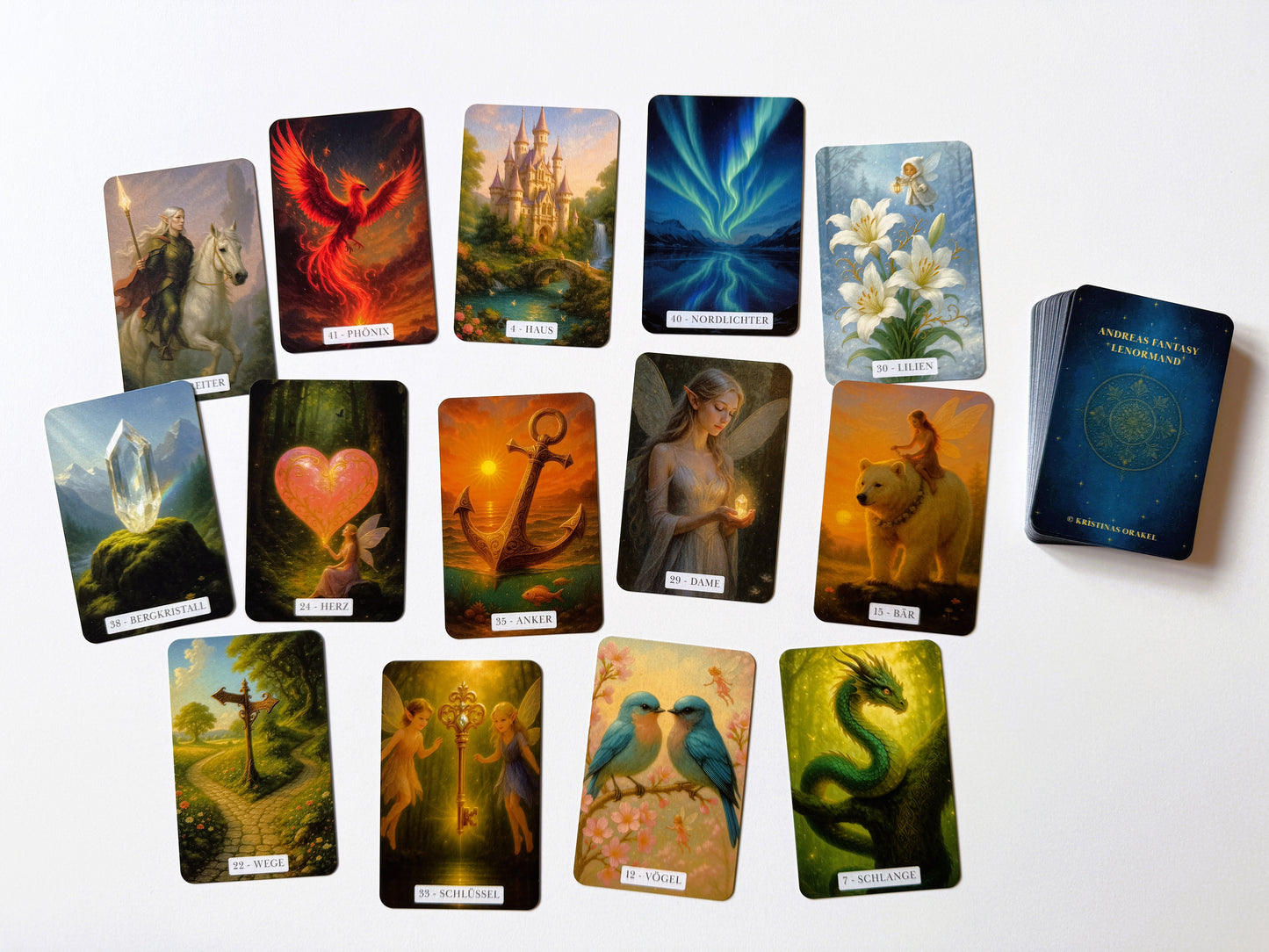 Lenormand Kartendeck - 2er Set