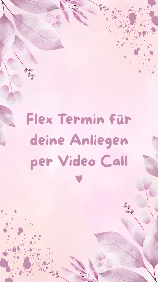 Flex Termin für deine Anliegen per Video Call